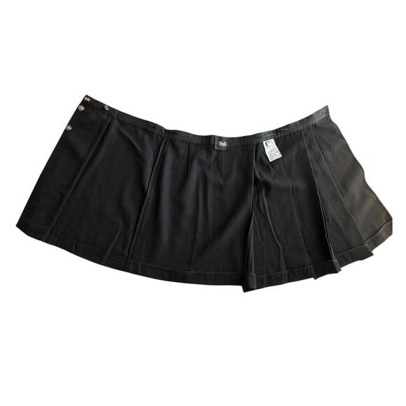 Dolce & Gabbana Women’s Black Virgin Wool Pleated Midi Skirt Sz 38(US 2-4)Italy - Picture 9 of 15